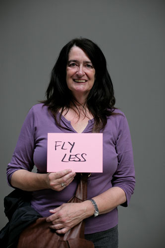 10:10 launch pledges: Cathy Trevelyn holds her 10:10 pledge