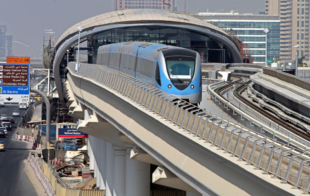 Dubai+metro+rail+system