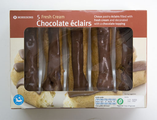 Morrisons vs Dutchys: Morrisons Fresh Cream Chocolate Eclairs