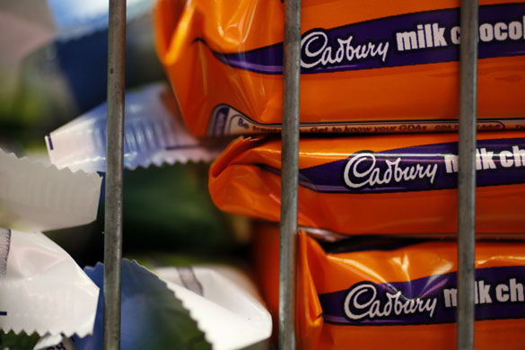 Week in Business: Cadbury's chocolate bars in a shop in London.