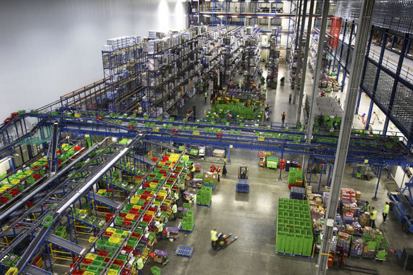 Week in Business: Ocado's customer fulfilment centre in Hatfield.