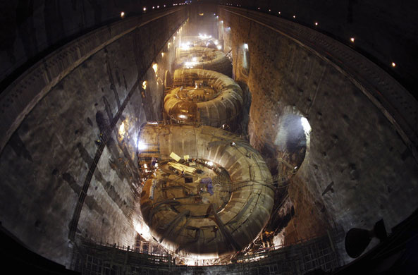 24 hours in pictures: Yichang, China: an underground power plant at the Three Gorges Dam