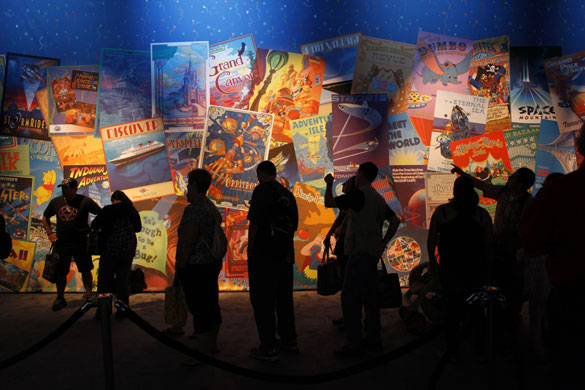 24 hours in pictures: Anaheim, US: People queue at the Walt Disney Parks and Resorts Pavilion