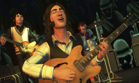Still image from The Beatles: Rock Band computer game 