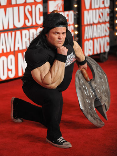 MTV Video awards 2009: Actor Jack Black poses at the 2009 MTV Video Music Awards - Arrivals