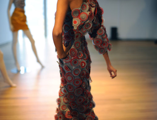 24 hours in pictures: New York City, US: Spring fashion from designer Kai Milla at Fashion Week