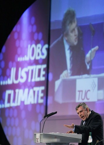 TUC conference: Prime Minister Brown delivers his keynote address to the TUC congress