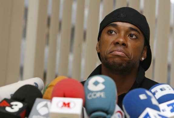 Man City: Real Madrid's Brazilian player Robinho