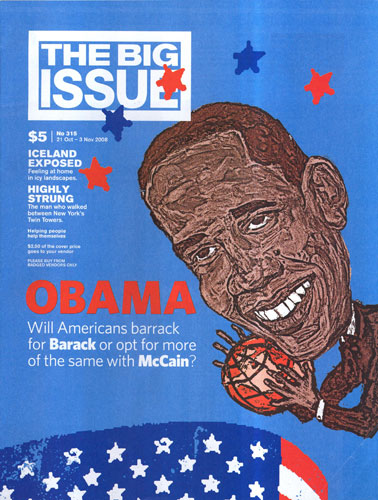 The Big Issue: Front cover of The Big Issue Australia. October 2008