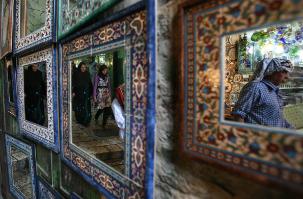 24 hours in pictures: Muslim worshippers make their way to the Al-Aqsa mosque Jerusalem