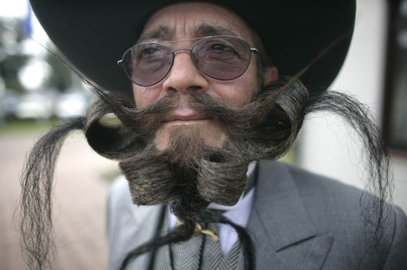 24 hours in pictures: International World Beard and Moustache Championships near Frankfurt