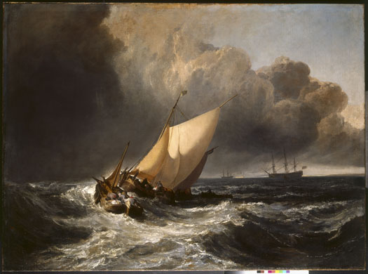 Turner and the Masters: Dutch Boats in a Gale (1801) by JMW Turner
