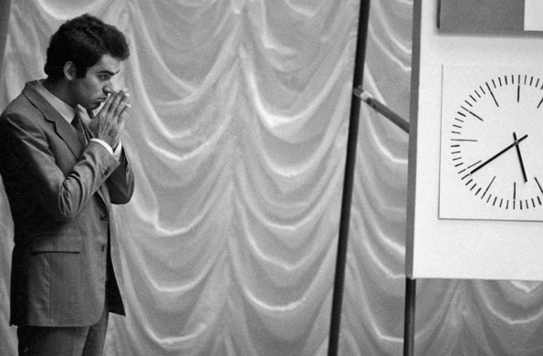 Kasparov v Karpov: Gary Kasparov world chess champion in a return match with Anatoly Karpov