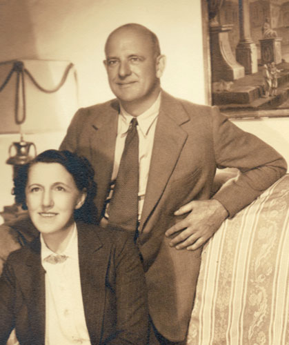 P G Wodehouse: PG Wodehouse and his wife Ethel May Wayman
