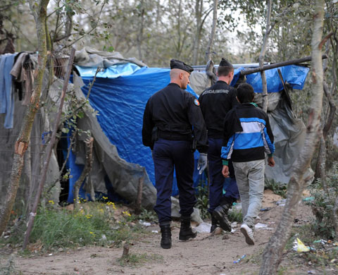 Calais jungle camp: Calais jungle camp