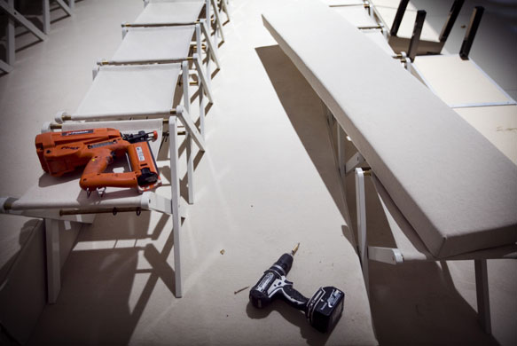 The Burberry Show: Preparations for the Burberry show