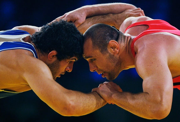 World Wrestling Champs: Khetag Gazyumov grapples with Russia's Khadzhimurat Gatsalov