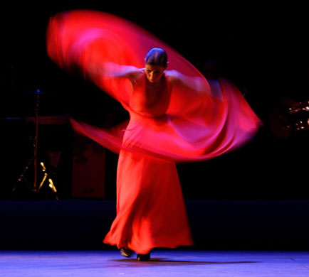 23 September 2009: Barcelona, Spain: Choreographer and dancer Sara Baras