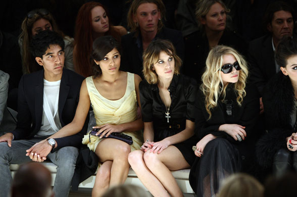 23 September 2009: Burberry Front Row: Spring/Summer 2010