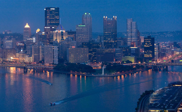 Protest G20 Pittsburgh: The skyline of downtown Pittsburgh