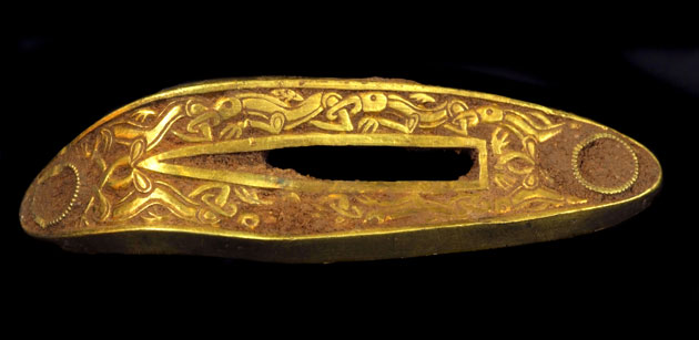 Staffordshire hoard: Dagger hilt from Staffordshire hoard