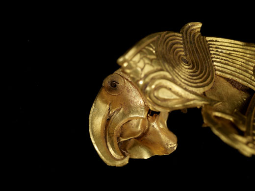 Staffordshire hoard: Fish and Eagles zoomorphic mount