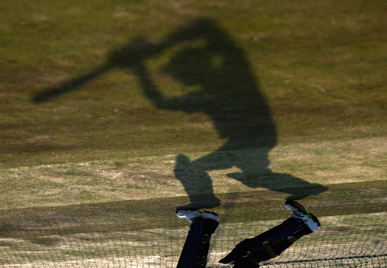 24sport: Shadow of cricketer at England Nets Session