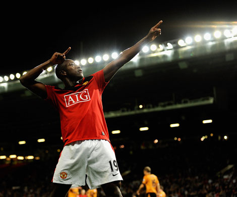 24sport: Manchester United's Danny Wellbeck celebrates his goal