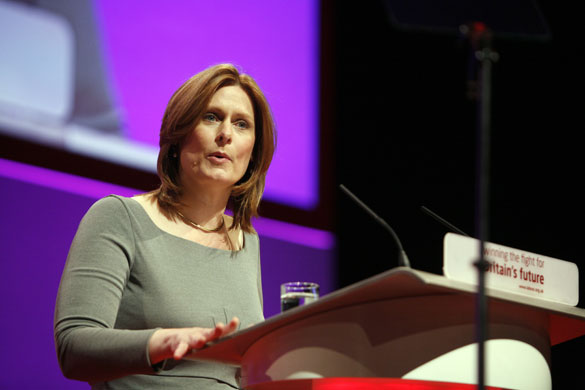 Sarah Brown: introducing her husband Gordon Brown at Labour Conference 2008