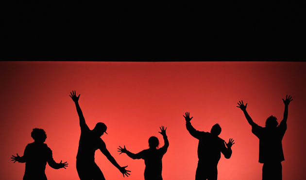 25 September 2009: Sofia, Bulgaria: Members of the French dance company 'Asphalte'