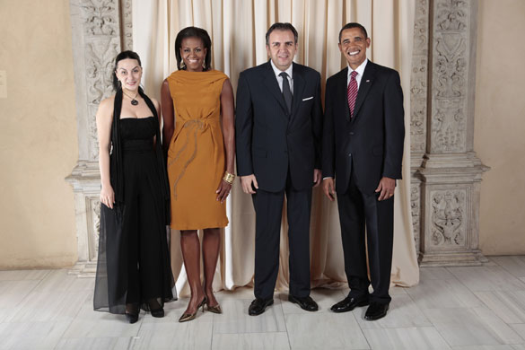 Obama and leaders at UN: Obama with Permanent Representative of Armenia to the United Nations