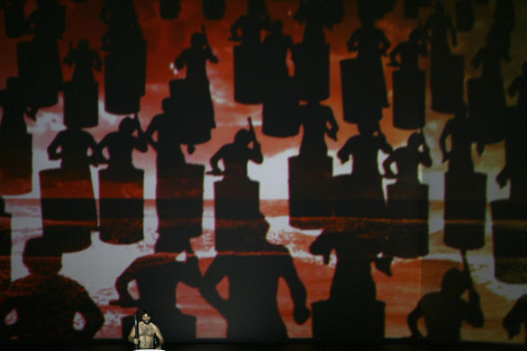 24sport: Dancer performs during the opening ceremony of the Francophone Games