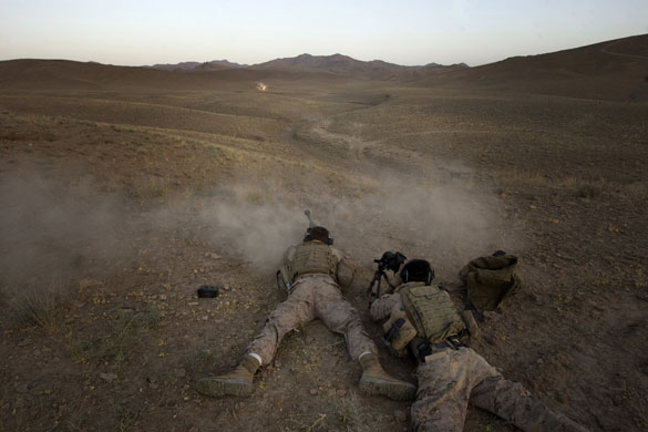 24 hours in pictures: US marines in Afghanistan 