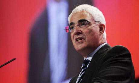 Alistair Darling at the Labour party conference 2009