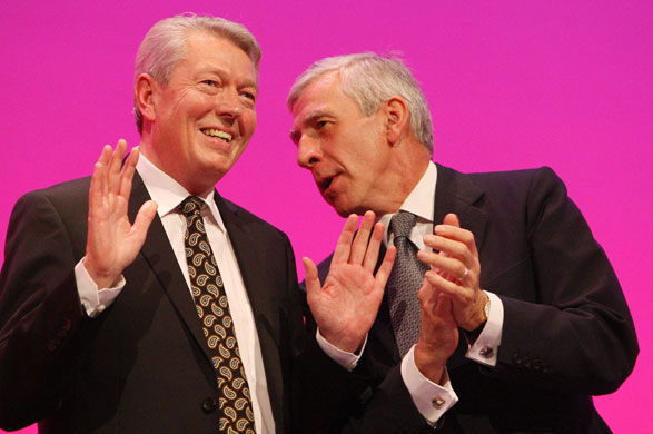 Labour conference day 3: Home Secretary Alan Johnson, left, and Justice Secretary Jack Straw 