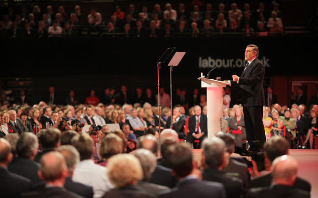 Labour conference day 3: Prime Minister Gordon Brown speaks to delegates at the Labour  Conference 