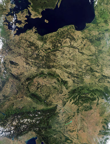 Satellite Eye on Earth: Central Europe
