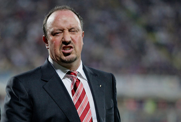 Tuesday3 Champions League: Rafael Benitez reacts during the match against Fiorentina