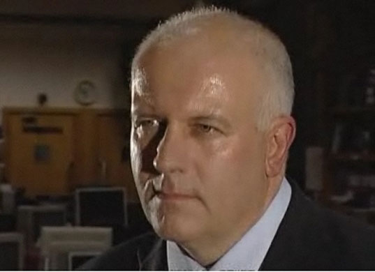 Sweating politicians: Bill Rammell sweating on BBC when questioned over the Lockerbie bomber