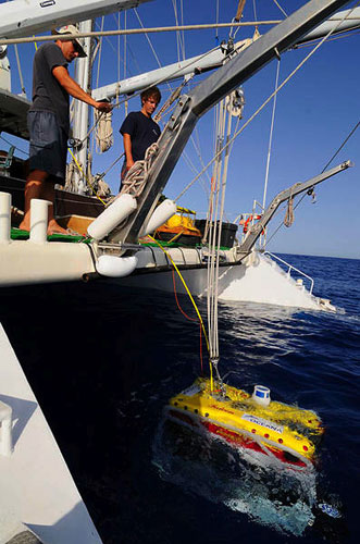 Oceana Ranger Expedition: underwater robot ROV ( Remote Operated Vehicle ) Canary Island, Spain