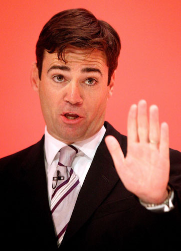 Labour conference day 4: Health Secretary Andy Burnham speaks at the Labour Party Conference