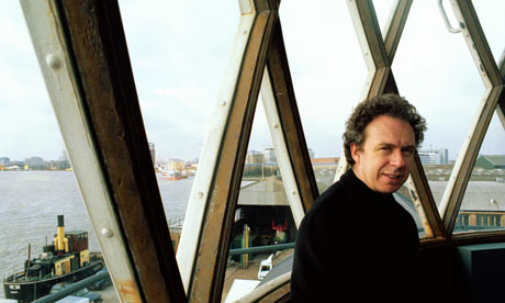 Jem Finer in a lighthouse, Trinity Buoy Wharf, east London.