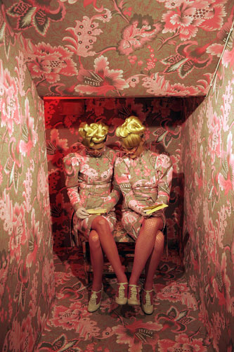 4 September 2009: Cape Town, South Africa: Models during an artistic event