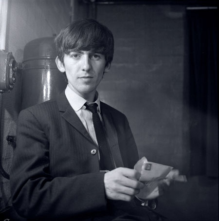 Jane Bown and The Beatles: George Harrison, backstage at East Ham 1963