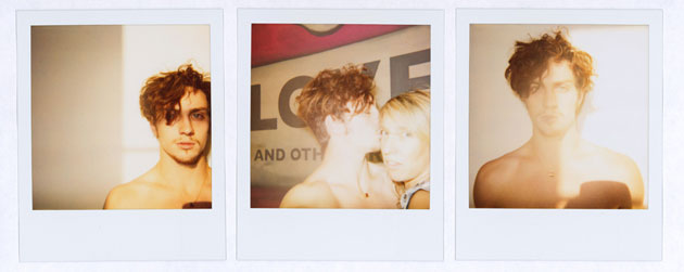 Observer Review Polaroids: Polaroids by Sam Taylor-Wood of her boyfriend Aaron Johnson and herself