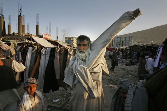 kabul afghanistan pictures. Kabul, Afghanistan: A man