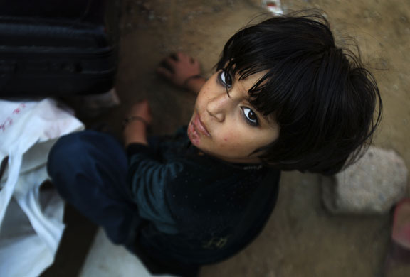 7 September 2009: Karachi, Pakistan: An internally displaced girl