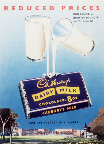 Cadbury's: Advertisement for Cadbury's Dairy Milk