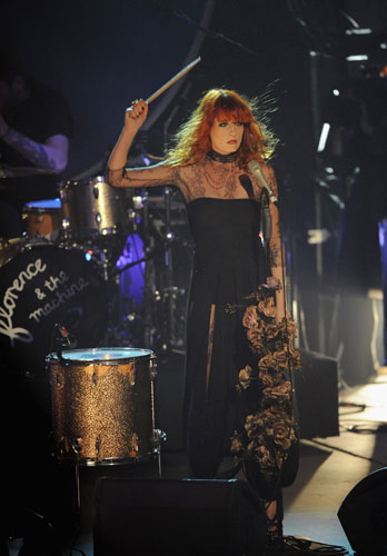 mercury : Florence Welch of Florence and the Machine performsat the  Mercury Prize