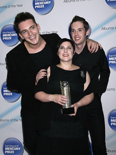 mercury : Glasvegas with their nomination award at Mercury Music Prize 
